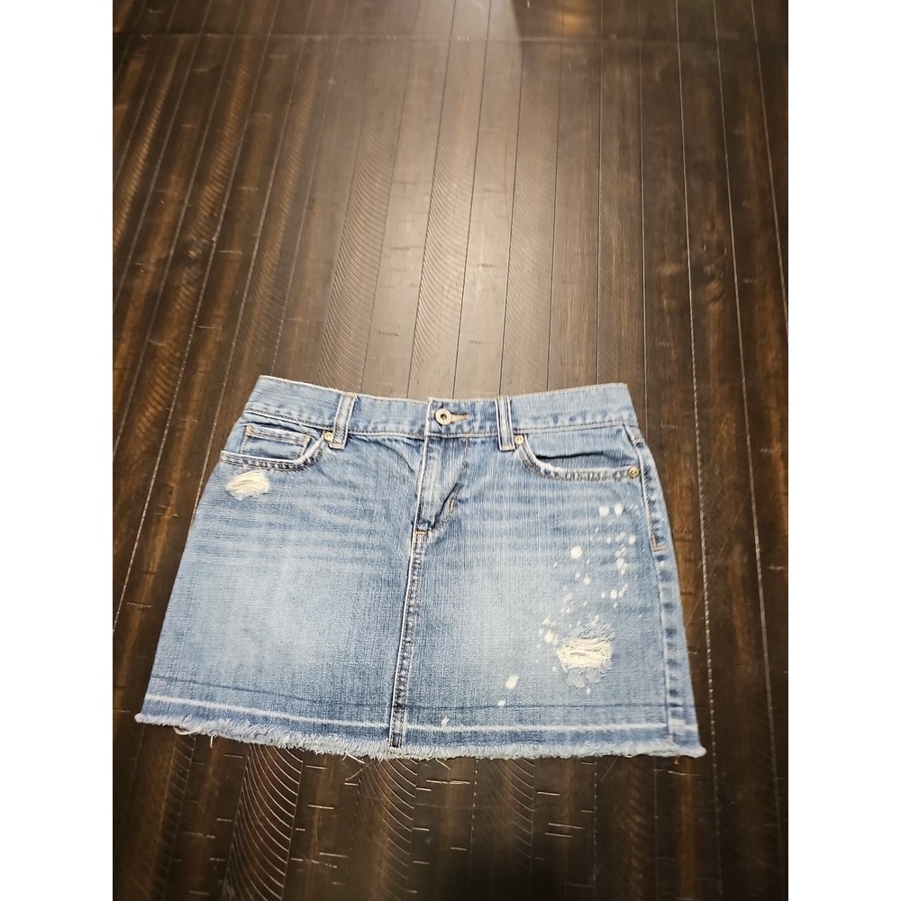 Old Navy Women's Blue Cut-Off Short Denim Skirt Juniors Size‎ 1